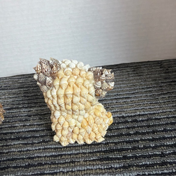 Sea Shell Folk Art Cat Figurine Set-Vintage - Picture 5 of 7